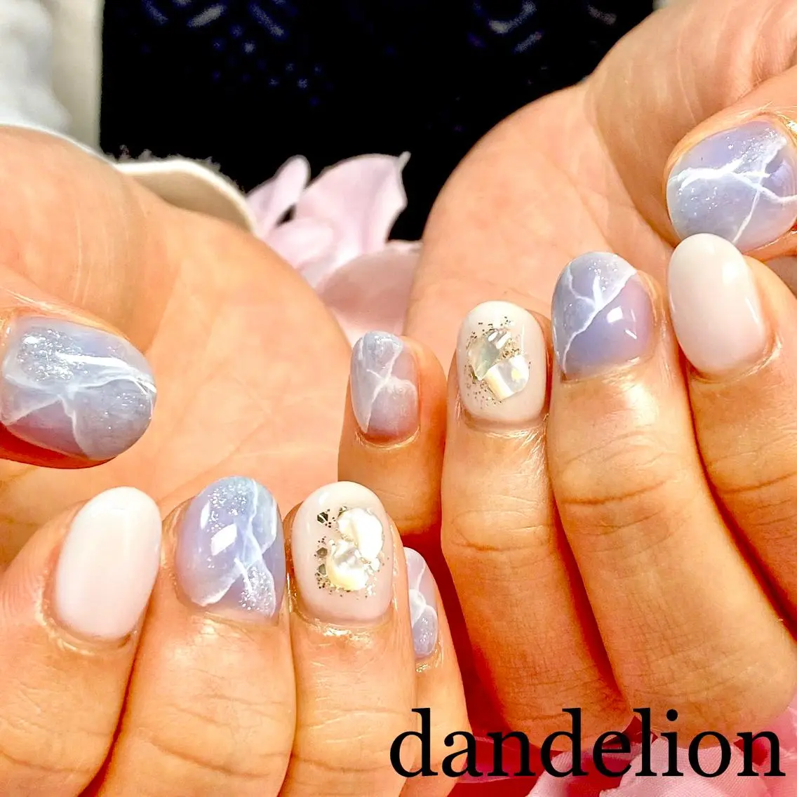 ネイル ハンドネイル ハンドケア dandelion ダンデライオンのネイルデザイン