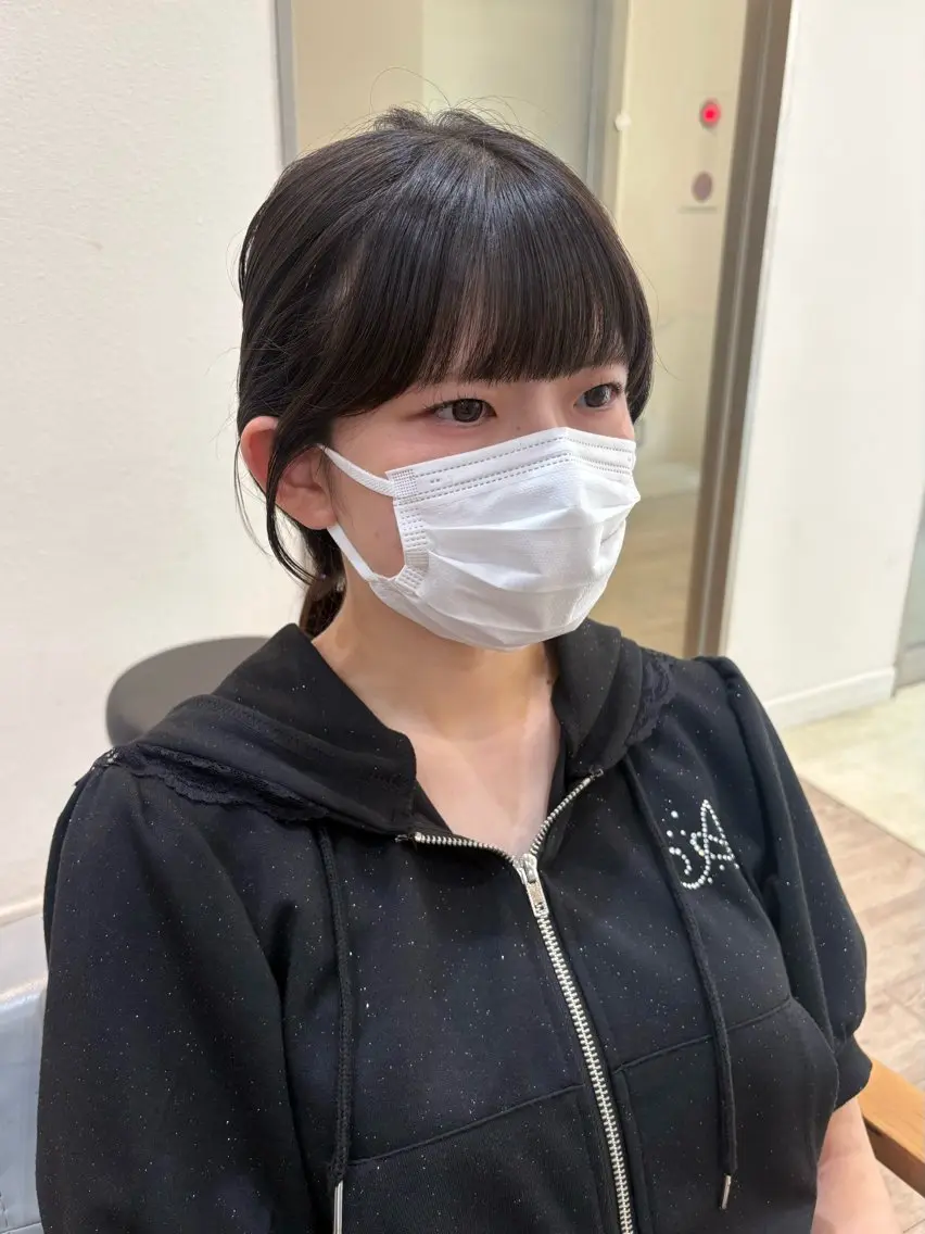 セミロング カット トリートメント 大木 唯月のヘアスタイル