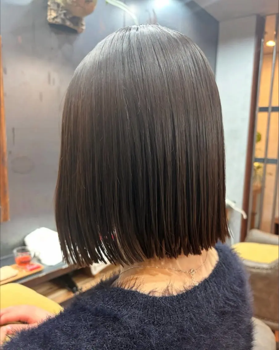 ショート パーマ ヘアアレンジ ボブ 縮毛矯正 烏山 達也のヘアスタイル