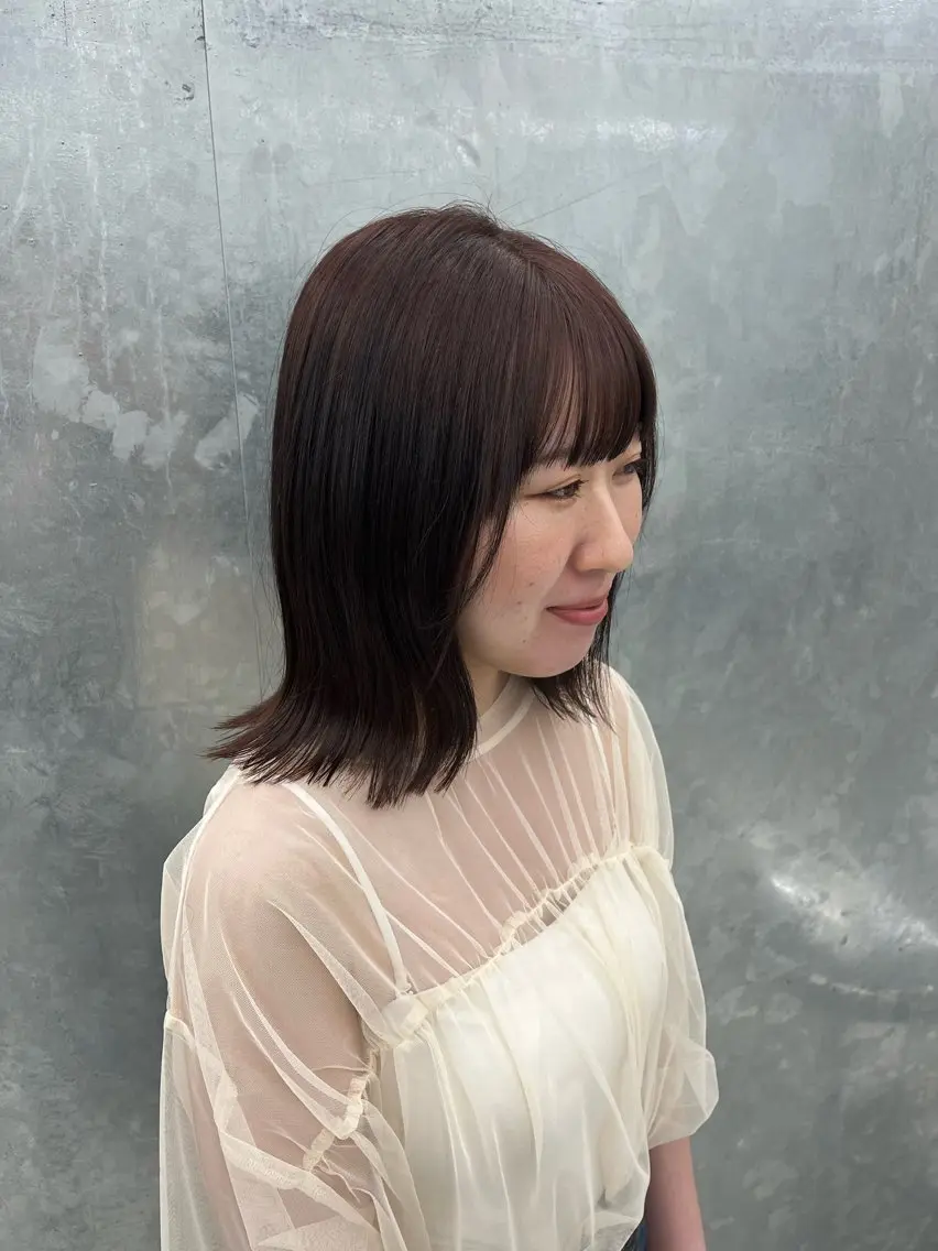 ミディアム 神作 汐里 江古田 /透明感カラー🌿のヘアスタイル