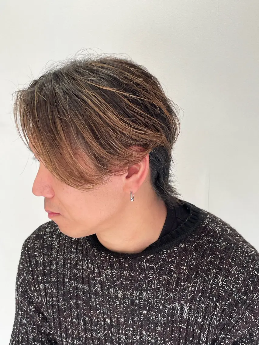 メンズ カット レイヤーモデル募集/ 青木亮太郎のヘアスタイル