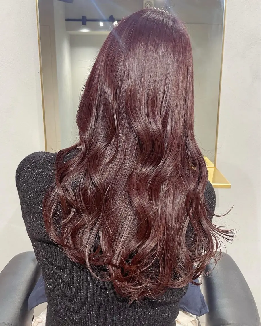 ロング カラー ブリーチ 透明感カラー ダブルカラー ラベンダーカラー ブリーチなしカラー 【表参道】Ruri デジタルパーマのヘアスタイル