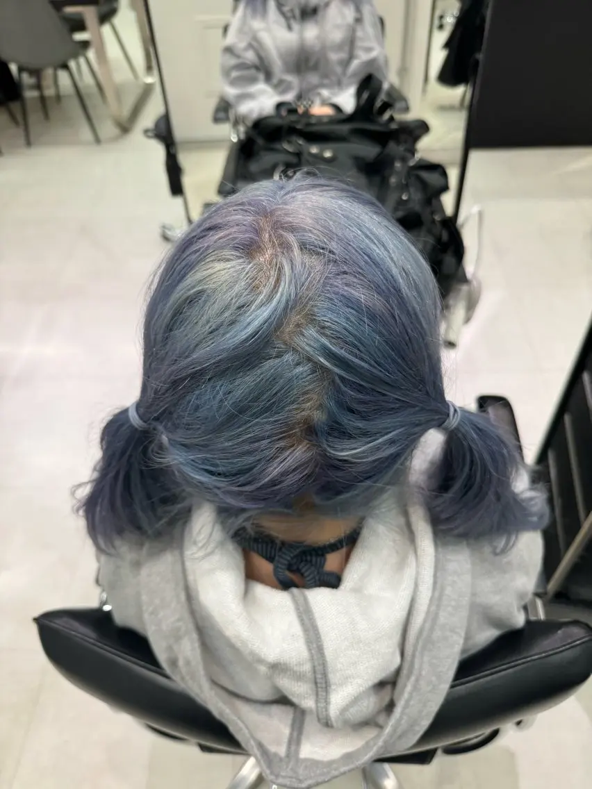 ロング カラー 🫧ハイトーン✨格安 より質💐マンツーマのヘアスタイル