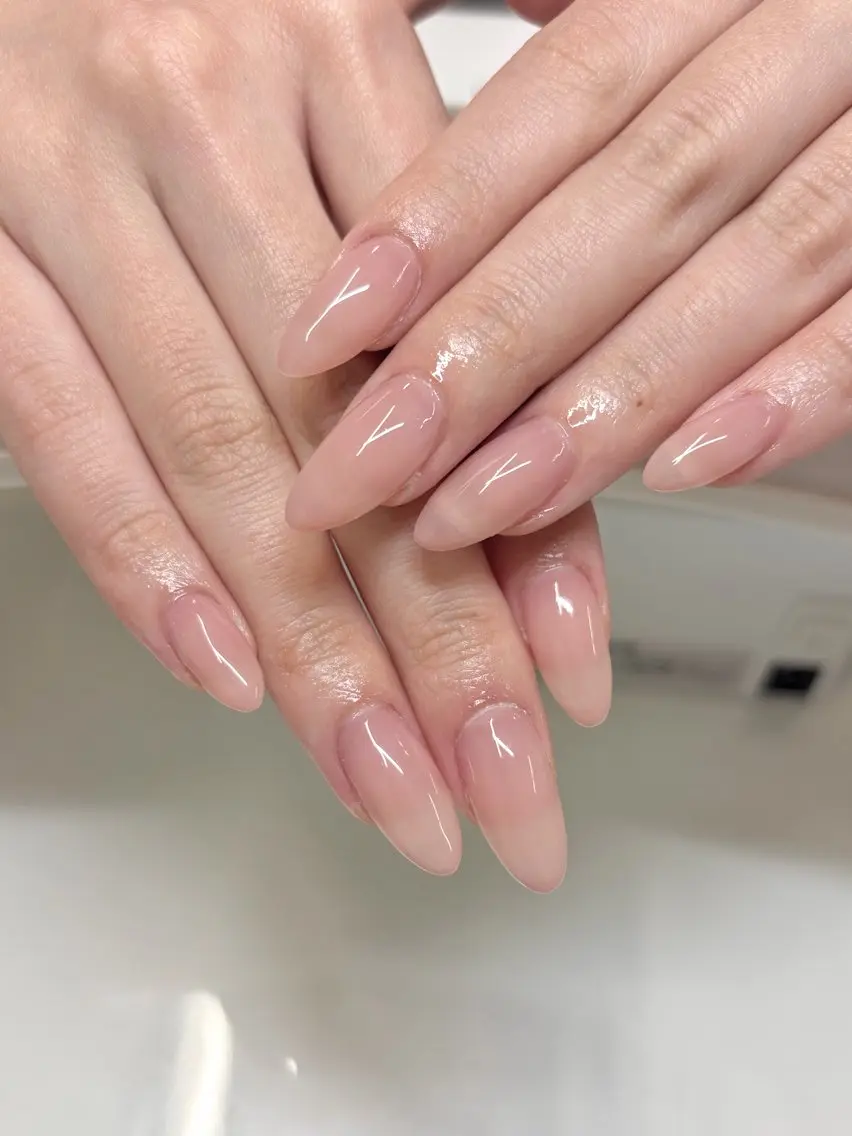 ネイル オフィスネイル ハンドネイル haruna🧸 うるちゅる🫧のネイルデザイン