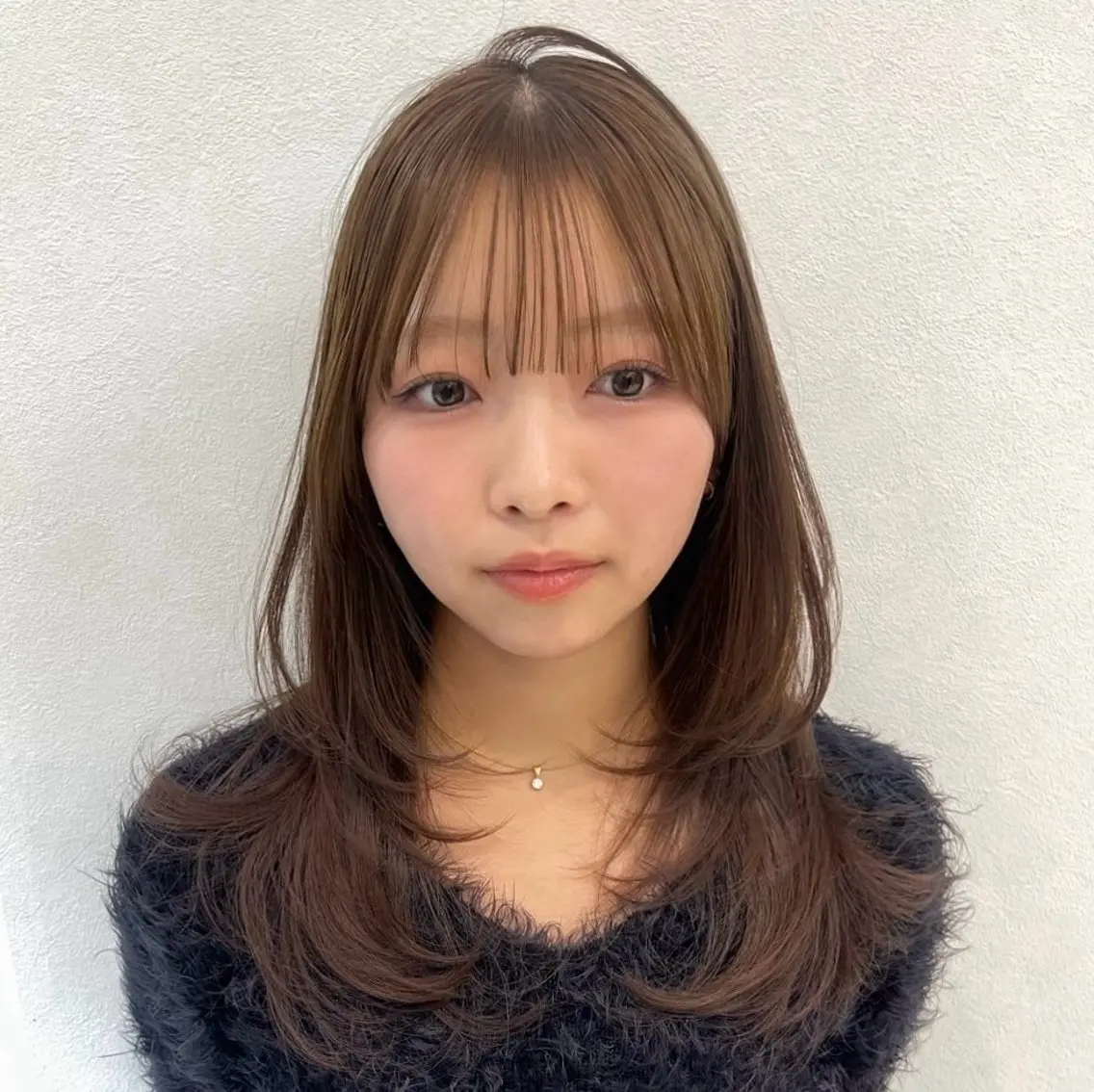 ロング カラー カット ヘアカラー トリートメント レイヤーカット TENSHOのヘアスタイル