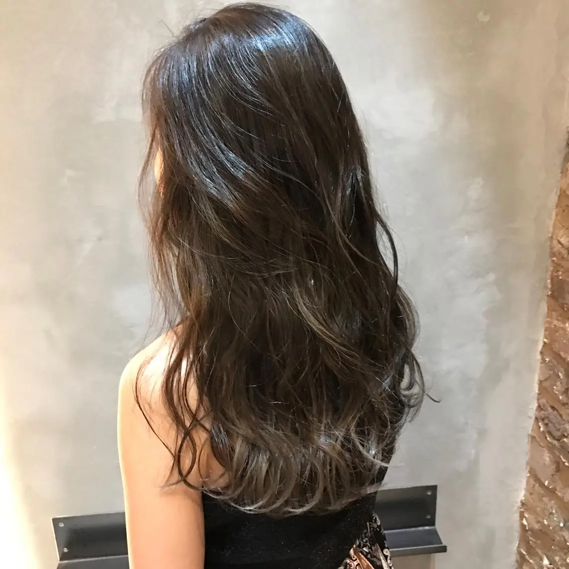ロング カラー パーマ ハイライトカラー ハイライト 髪質改善 Daisukiのヘアスタイル
