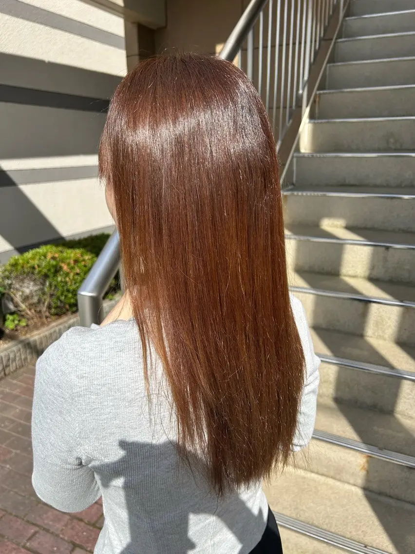 カラー ベージュカラー 宮田 桃奈のヘアスタイル