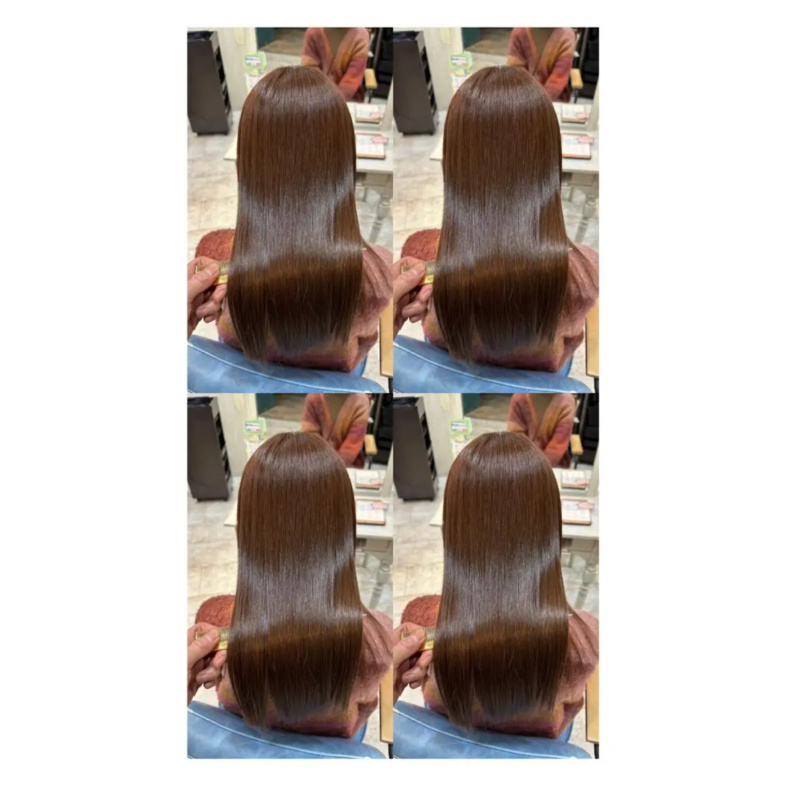 ロング カラー 透明感カラー 髪質改善 縮毛矯正 トリートメント カット ヘアカラー トリートメント 店長✨レイヤー✖️ 髪質改善✖️韓国ヘアのヘアスタイル