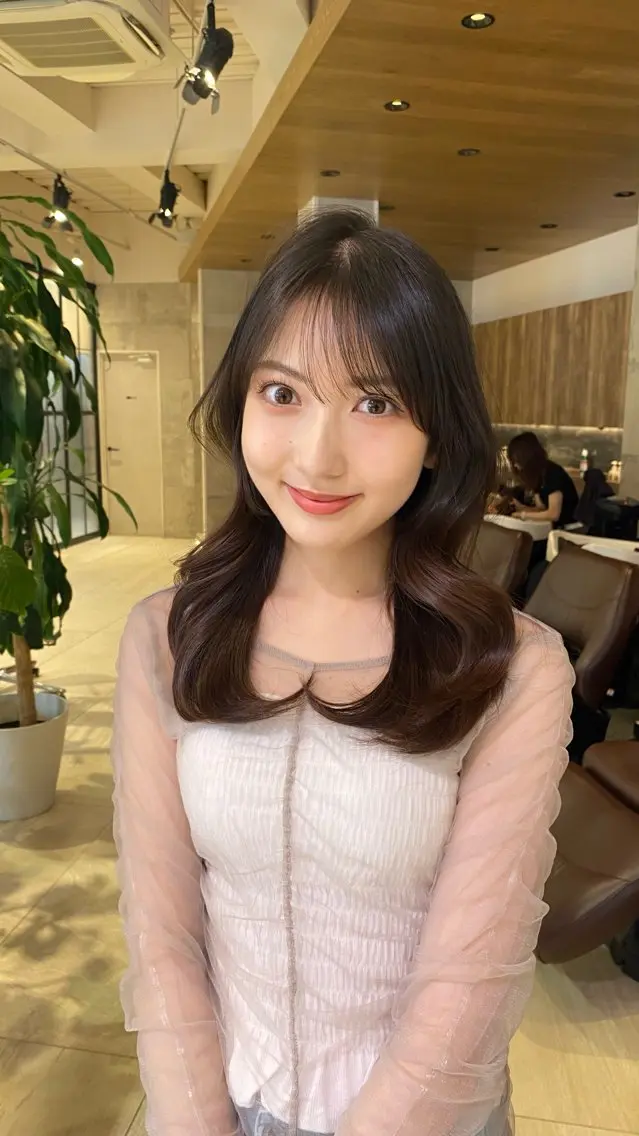 セミロング カラー ヘアカラー カラーモデル募集/ 表参道/まなか🧸のヘアスタイル