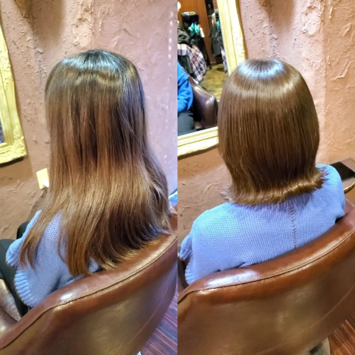 ミディアム カット ヘアカラー トリートメント 髪質改善 常世田のヘアスタイル
