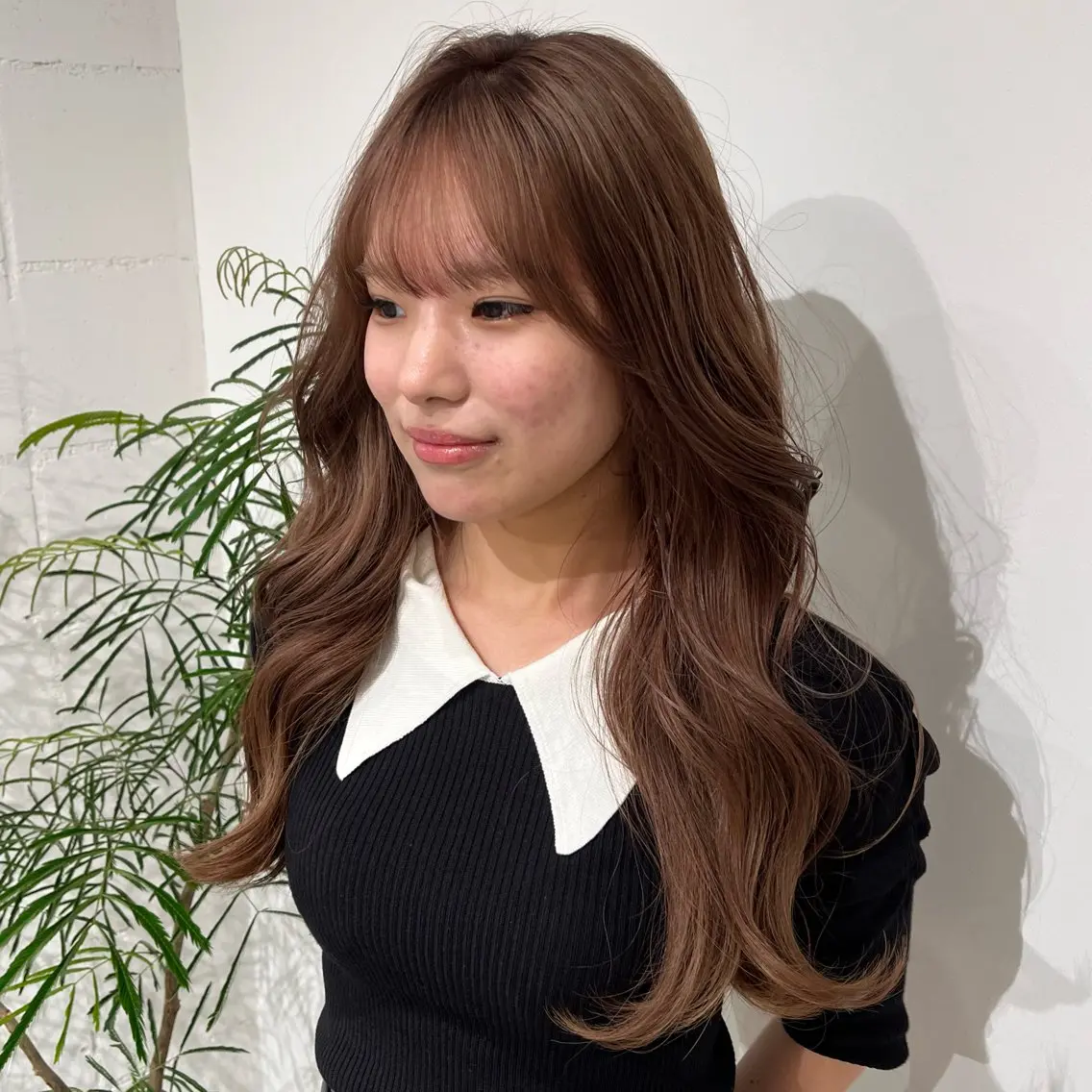 ロング カラー ベージュカラー ピンクカラー ピンクベージュ 🐰カラーモデル🐰 mihoのヘアスタイル