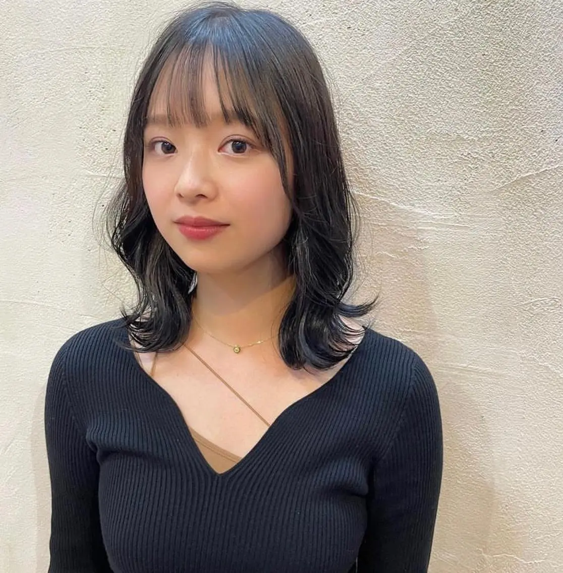 ミディアム 所沢パーマ セキネユウタのヘアスタイル