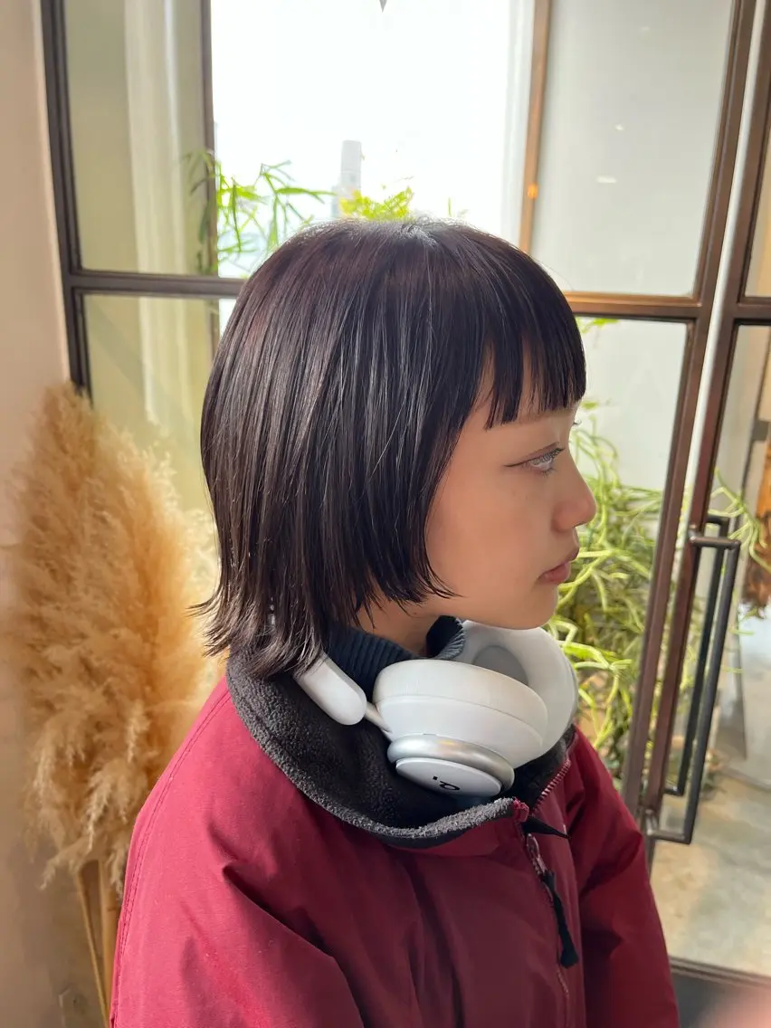 ミディアム カラー 透明感カラー トリートメント 大塚 柊那のヘアスタイル