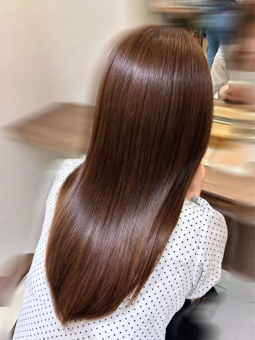 セミロング ヘアカラー トリートメント 高橋 結香里のヘアスタイル