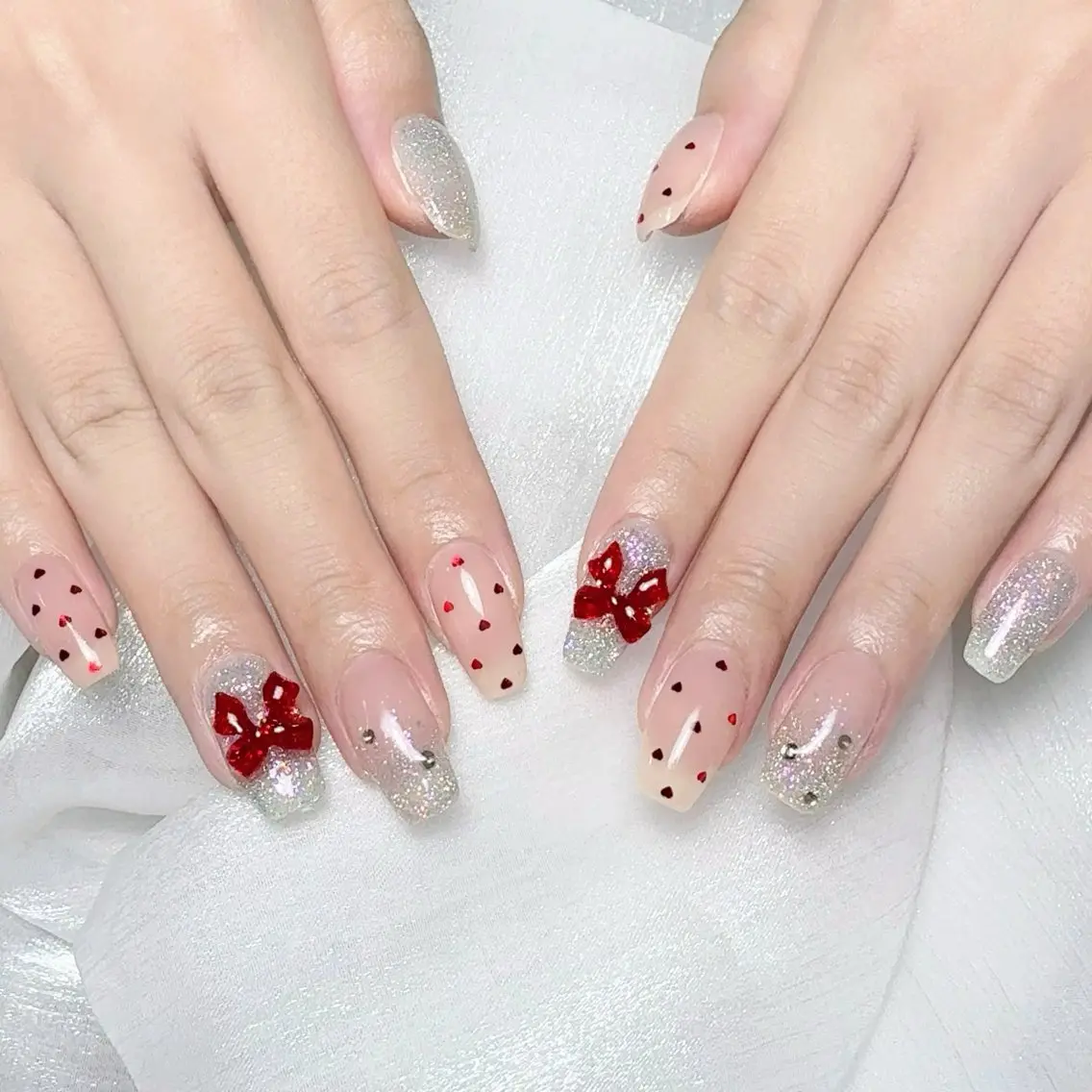 メンズ ネイル メンズ韓国風 アートネイル オーロラネイル ガーリー キラキラネイル ハンドネイル Nail salon 木にいるのネイルデザイン