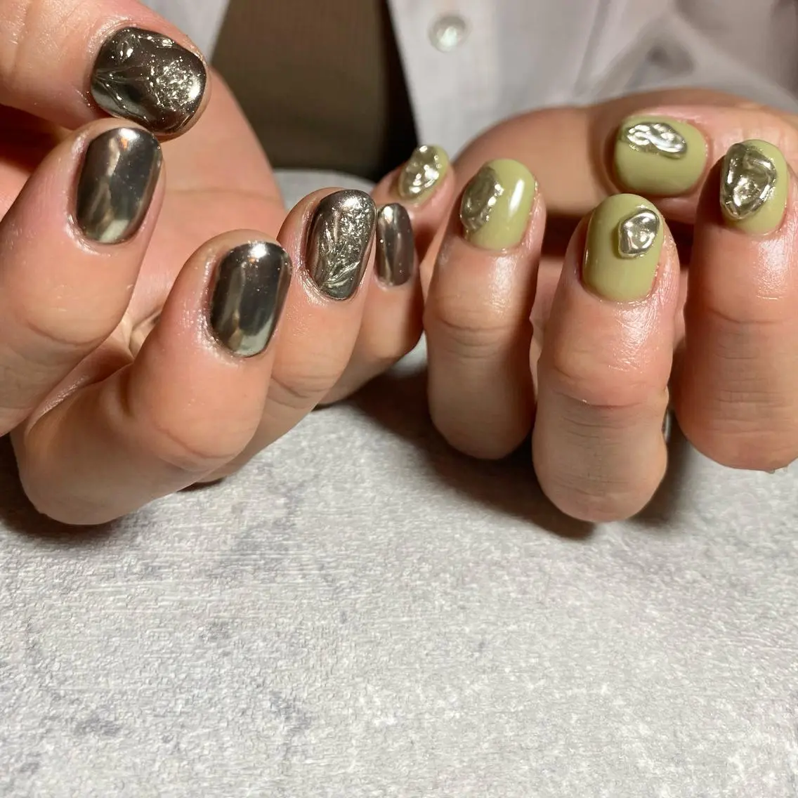 ネイル アートネイル ニュアンスネイル 春ネイル 夏ネイル ハンドネイル 山田 貴子のネイルデザイン