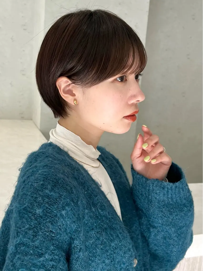 ショート 髪の年齢悩み解消/ 白髪と癖毛 松本雄光のヘアスタイル