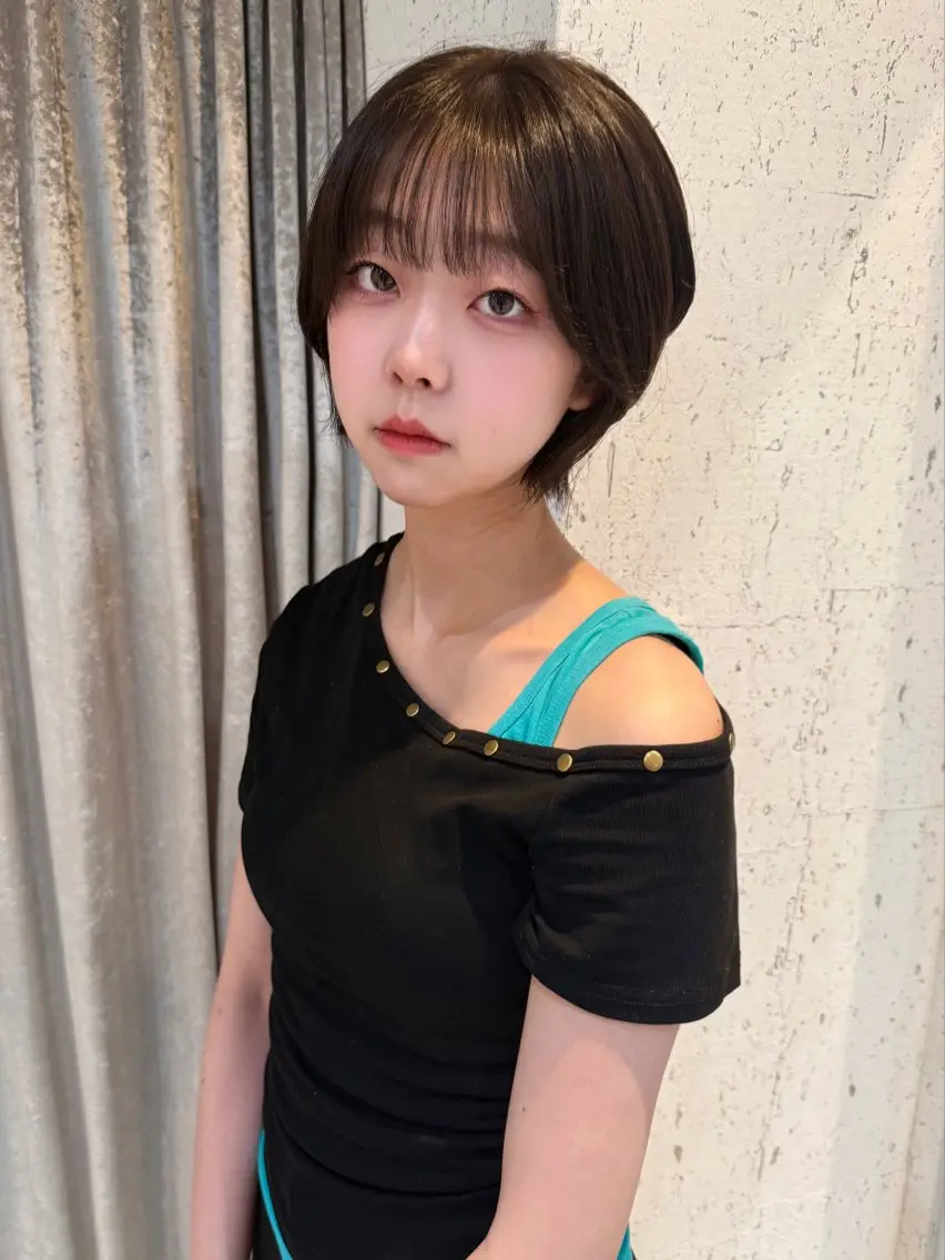 ショート カラー 似合わせカット カット ヘアカラー トリートメント mai / linoah˚✧のヘアスタイル