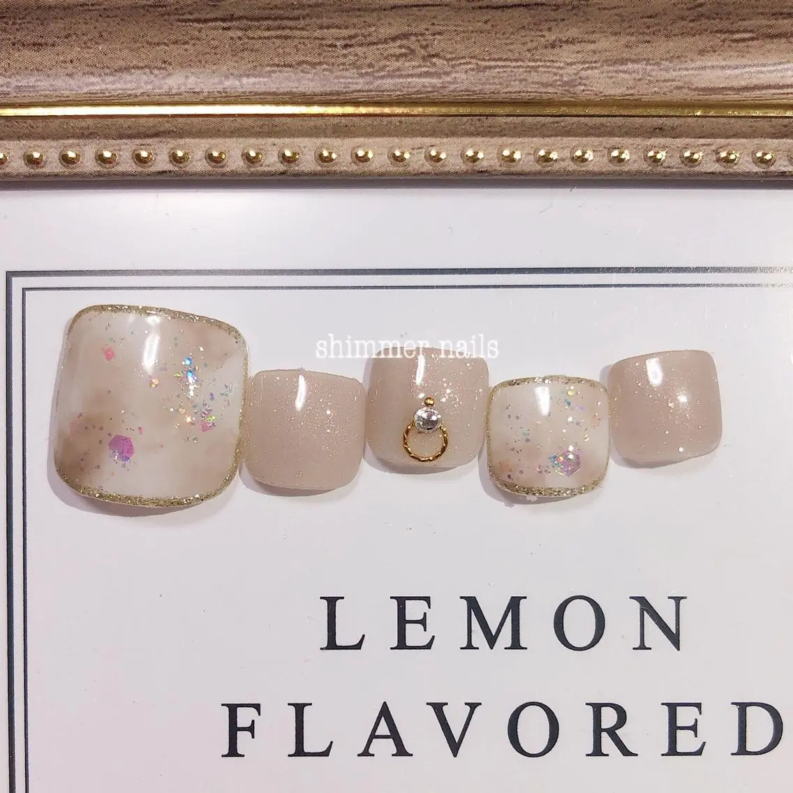 ネイル フットネイル shimmer nailsのネイルデザイン