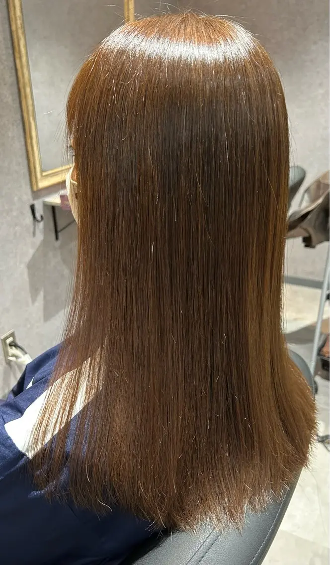 カット+縮毛矯正+トリートメントの写真