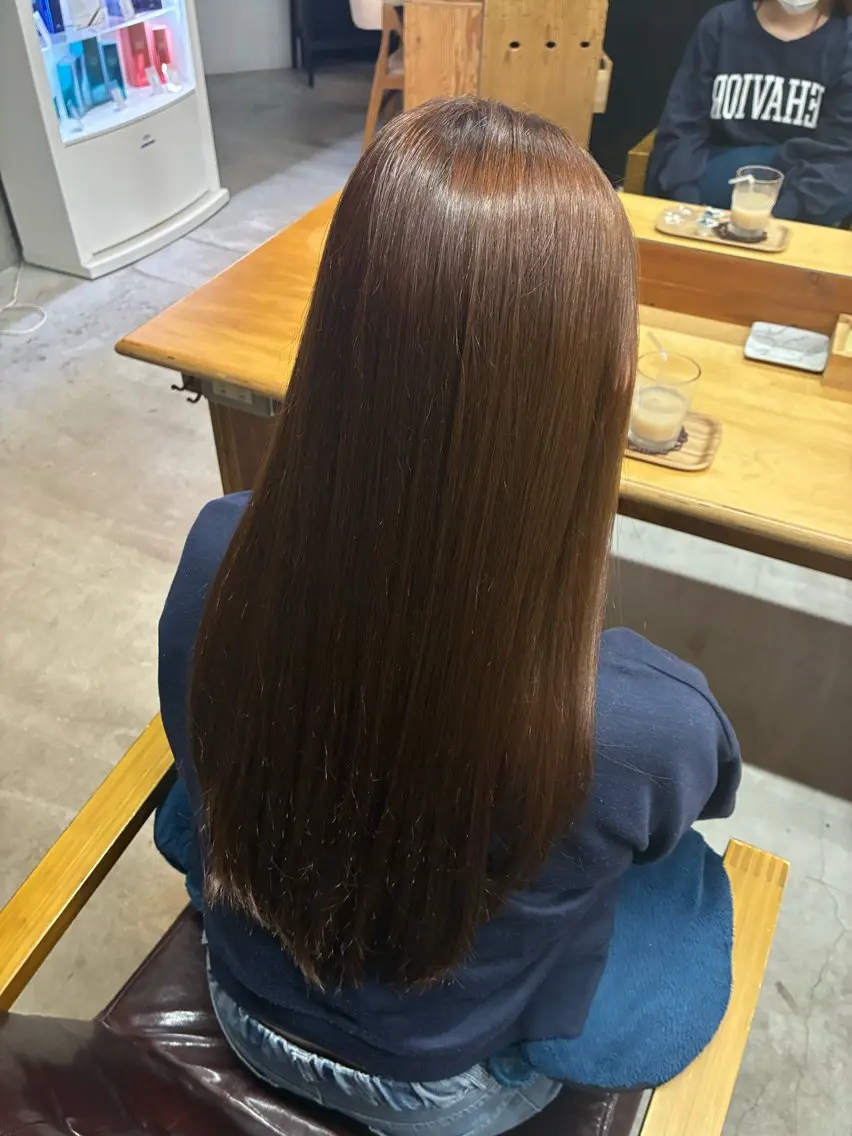 ロング カラー カット ヘアカラー 向井 友菜のヘアスタイル