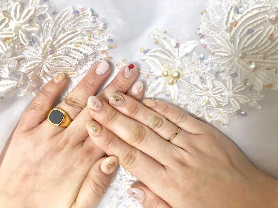 ネイル ブライダルネイル ハンドネイル Nail salon Museのネイルデザイン
