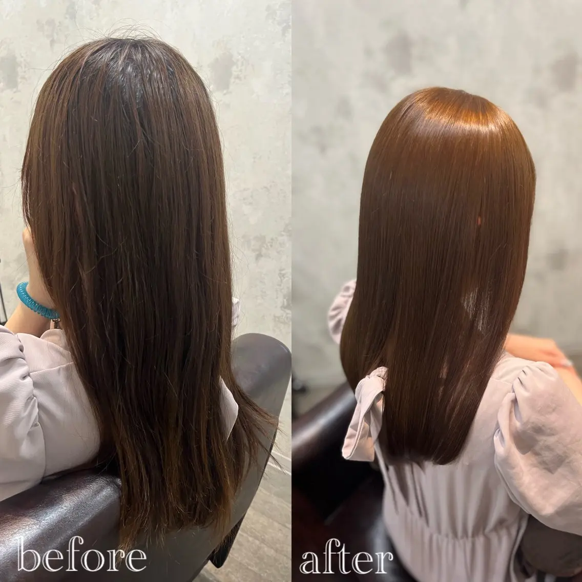 セミロング ⚜髪質改善東京 エリア1🏅マコト⚜のヘアスタイル