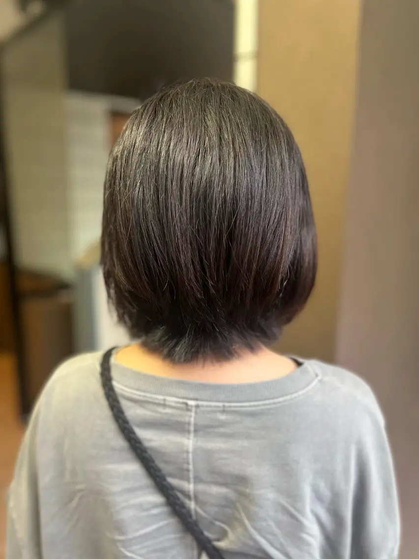 ミディアム カット ヘアカラー 本八幡💫モデル募集 kanatoのヘアスタイル