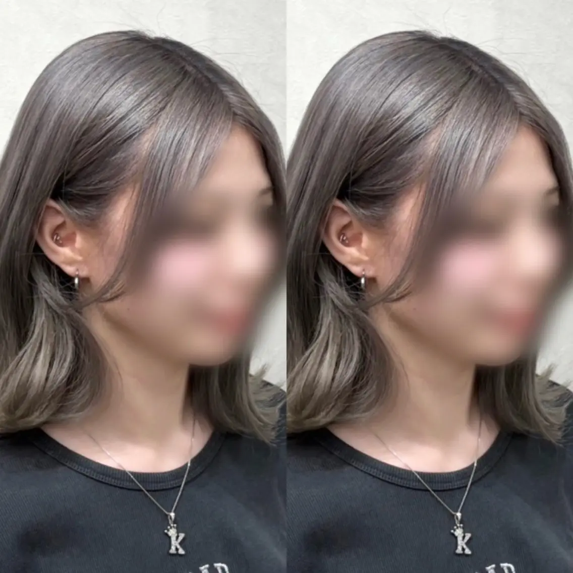 ミディアム カラー ミディアムレイヤー 透明感カラー レイヤーカット カット ヘアカラー トリートメント カットモデル募集🍒 りおのヘアスタイル