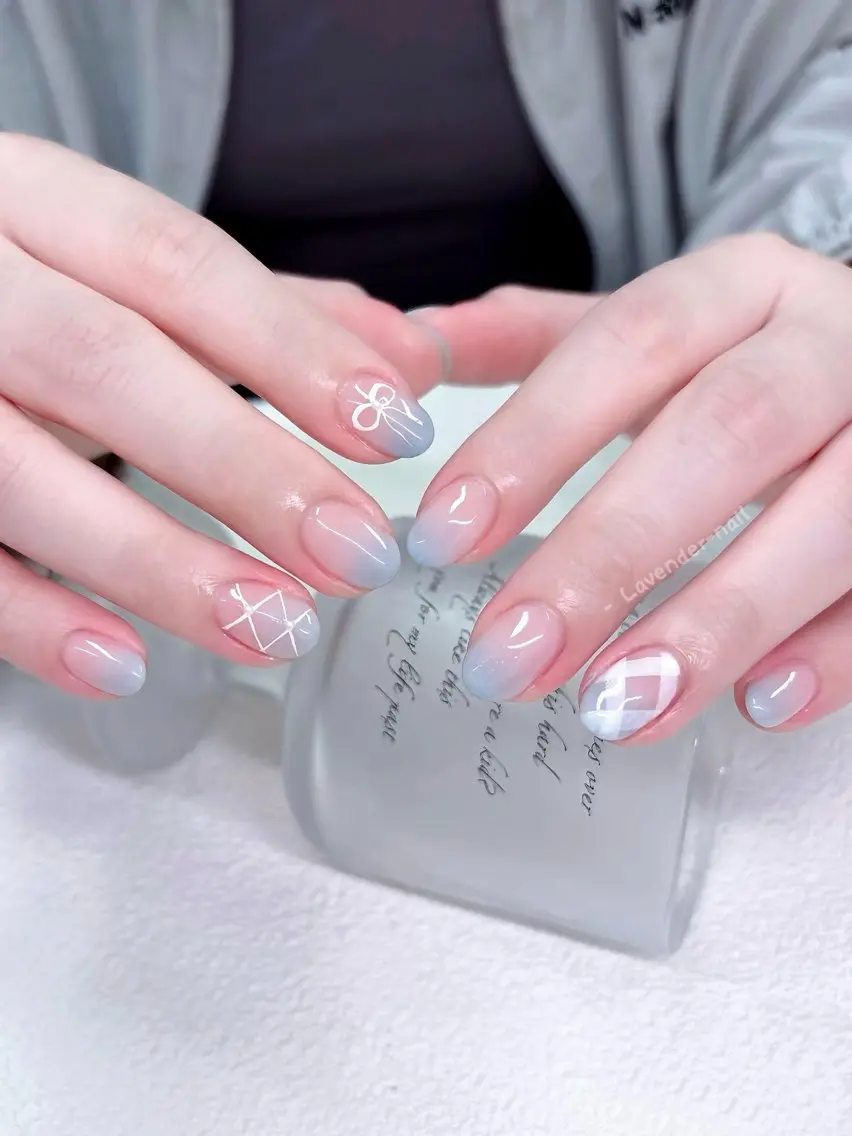 ネイル ハンドネイル Lavender nail·中島公園のネイルデザイン