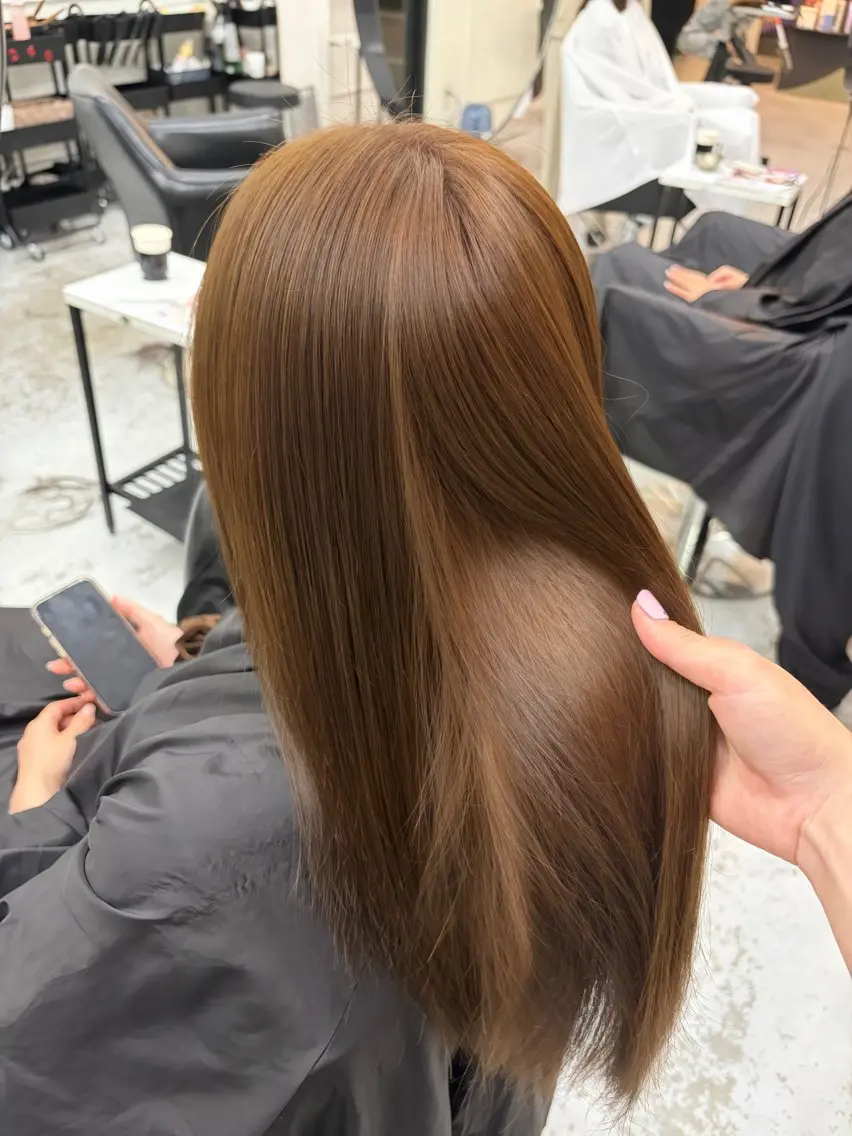 ブリーチなしWカラー+TRの写真
