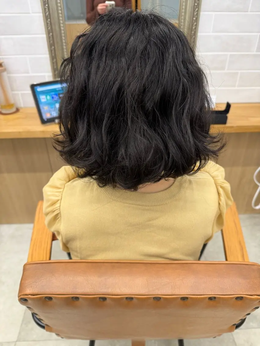 癖毛の方限定‼️ シャンプー&トリートメント 「⚠️お写真のような癖毛さんのみです!!」の写真