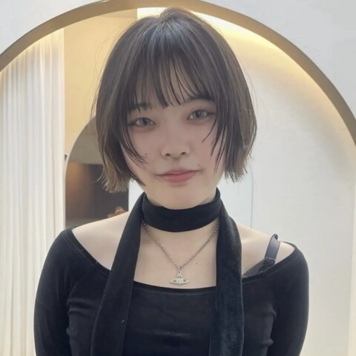 ショート カラー カット 縮毛矯正 透明感/レイヤー/ 縮毛矯正/ほのか🍪のヘアスタイル