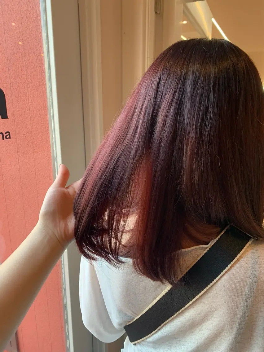 【ブリーチ無しでおしゃれに❗️】カット+ブリーチ無しダブルカラーの写真