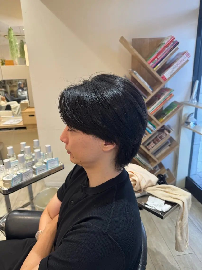 メンズ カット 縮毛矯正 はるひ☺︎ 曲がる縮毛矯正のヘアスタイル