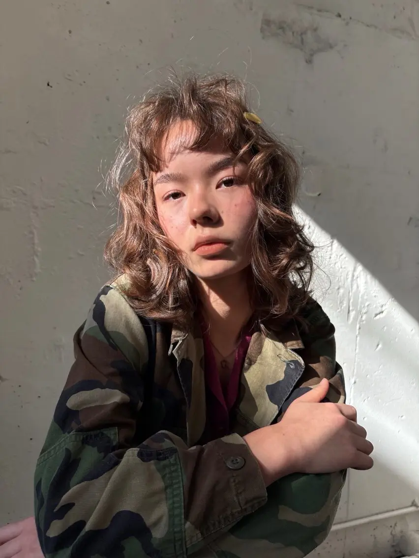ミディアム カット ヘアカラー パーマ ✴︎UNU ✴︎モエカのヘアスタイル