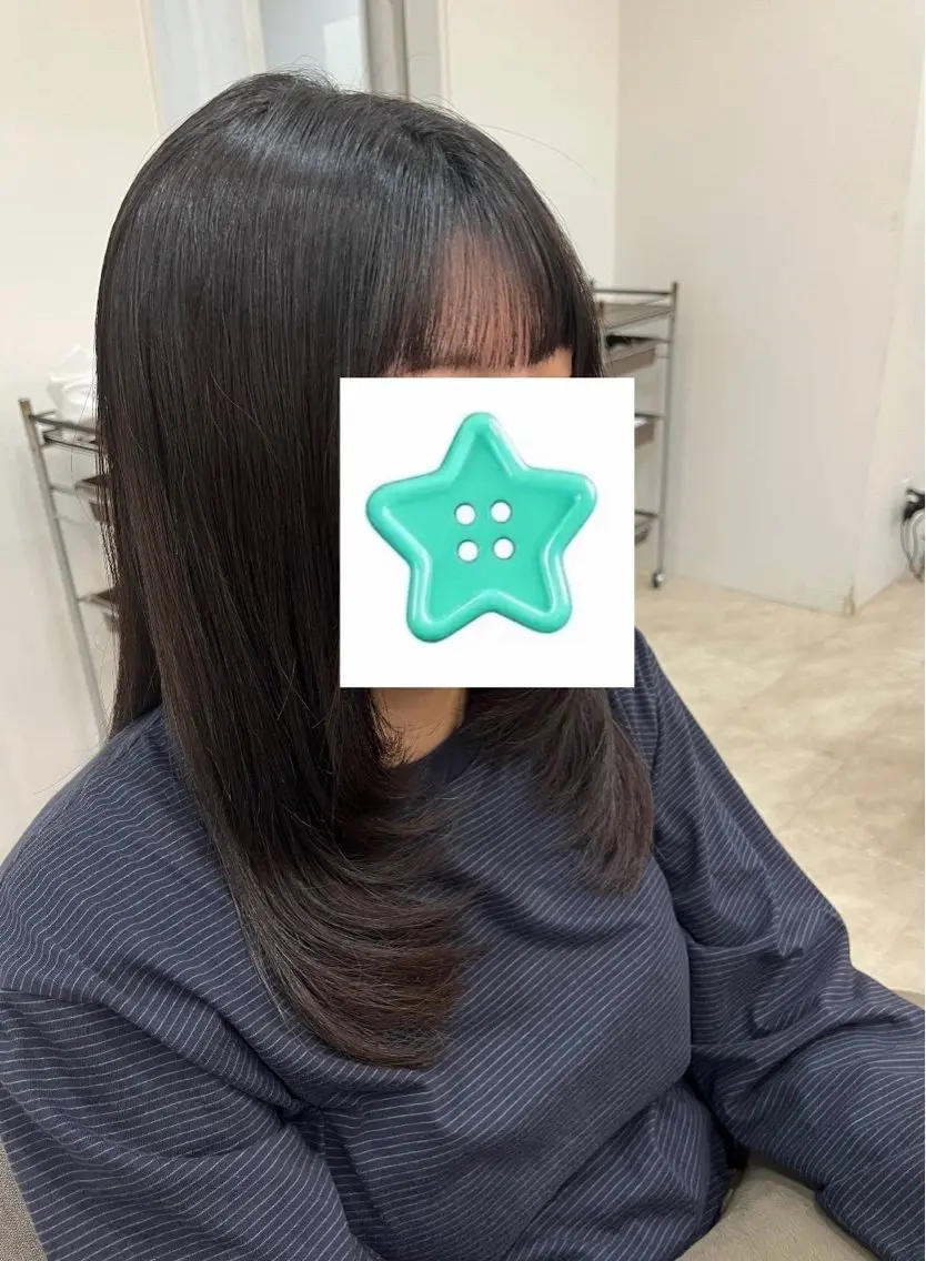 セミロング 菅原 ゆめはのヘアスタイル