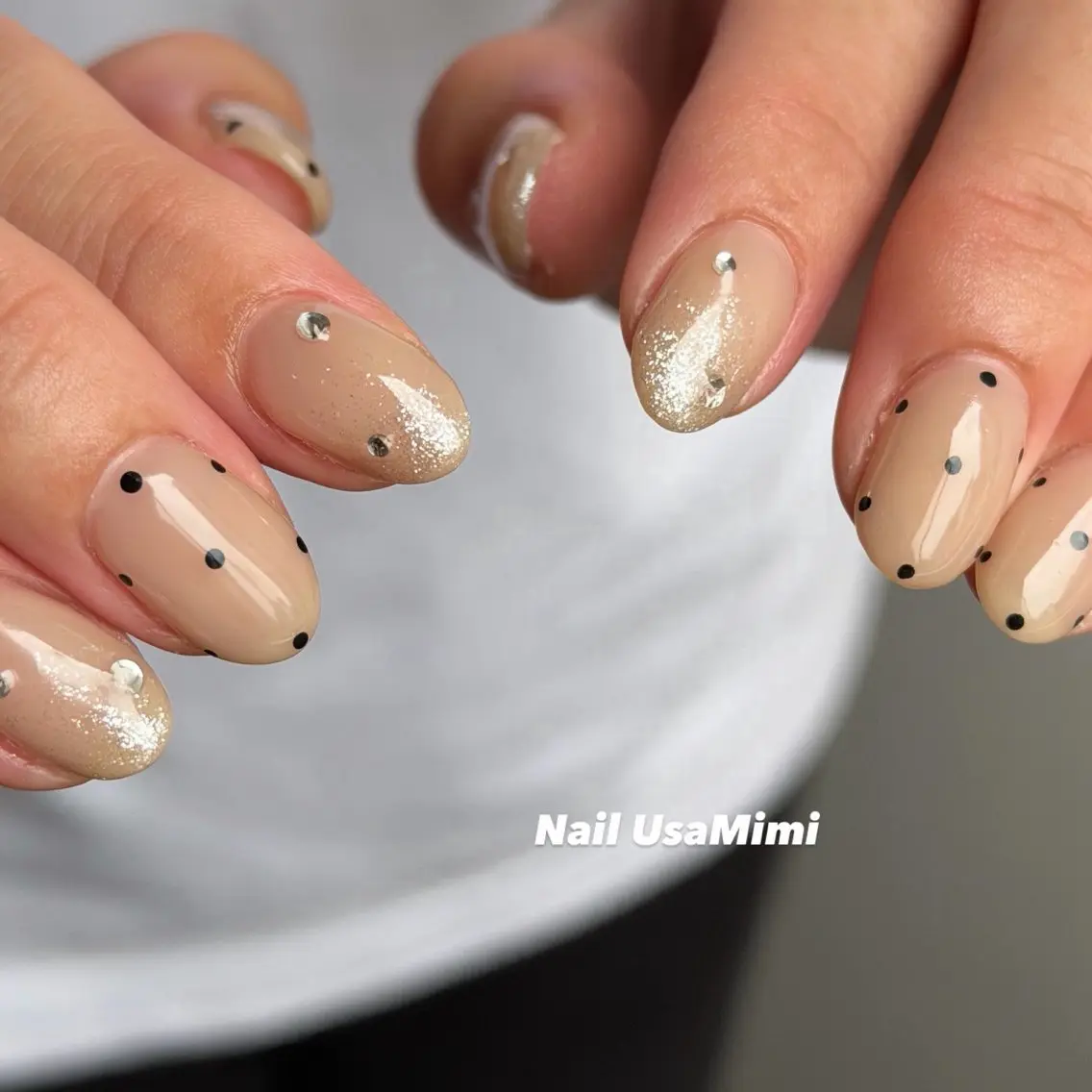 ショート ハンドネイル 本町Nail Usa Mimi  SAKIのネイルデザイン