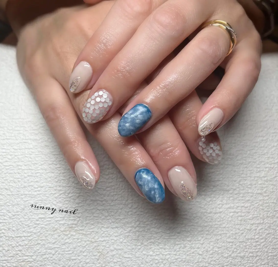 ネイル ジェルネイル パラジェル 夏ネイル sunny nailのネイルデザイン