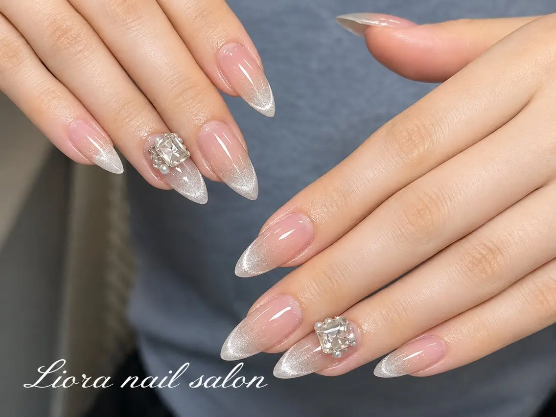 ネイル チークネイル フットネイル フレンチネイル ジェルネイル ガーリー ハンドネイル Liora nailのネイルデザイン