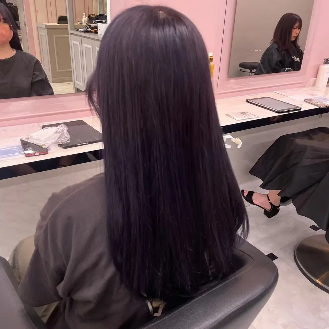 ロング カラー ブリーチ ハイトーンカラー ラベンダーカラー 髪質改善 トリートメント ヘアカラー トリートメント ヘッドスパ ヘアセット ブリーチなし特化 美容師💖SAE💖のヘアスタイル