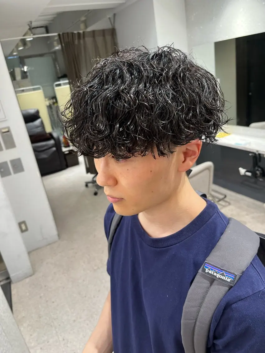 パーマ メンズ カット パーマ 🍐シャドウパーマ メンズ特化/守岡🍐のヘアスタイル