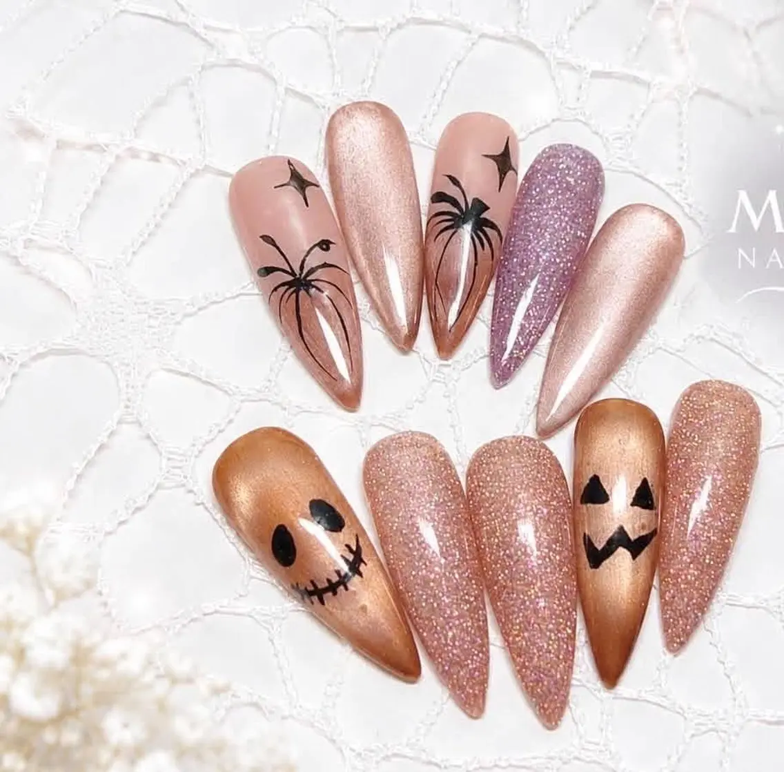 10月限定ハロウィン🎃デザインネイル💅の写真