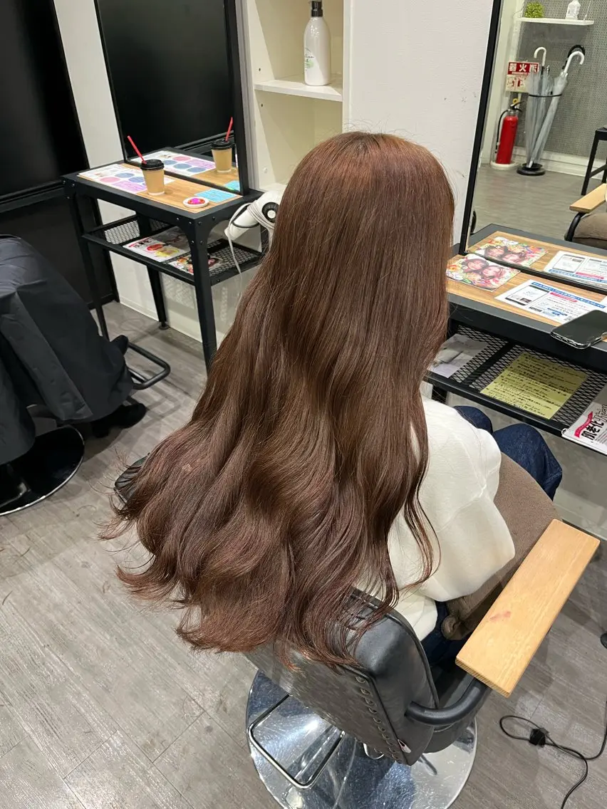 ロング カラー ヘアアレンジ アッシュ 透明感カラー オリーブアッシュ cocotte 💟草間紫音💟のヘアスタイル