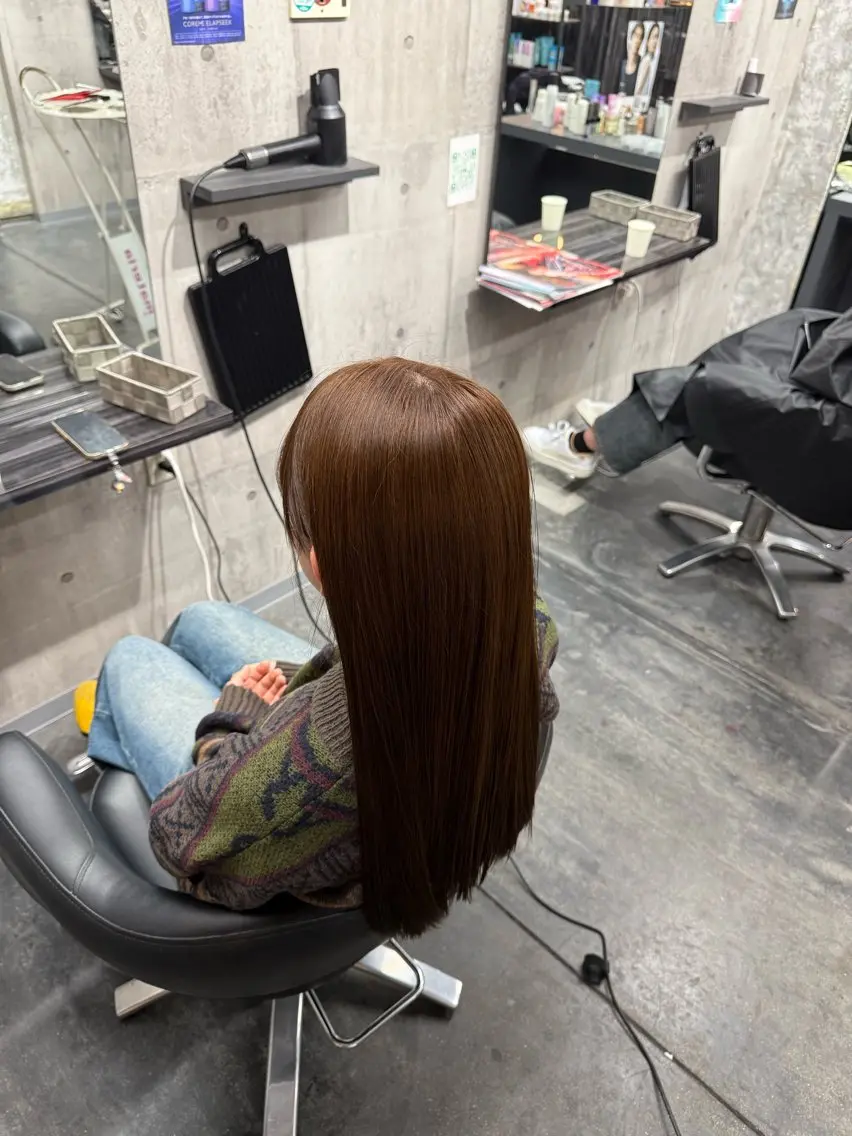 ブリーチなしダブルカラー＋トリートメントの写真