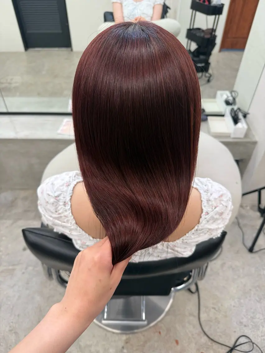 ロング ヘアカラー トリートメント 🎀うる艶モテ髪🎀 透明感/ユナのヘアスタイル
