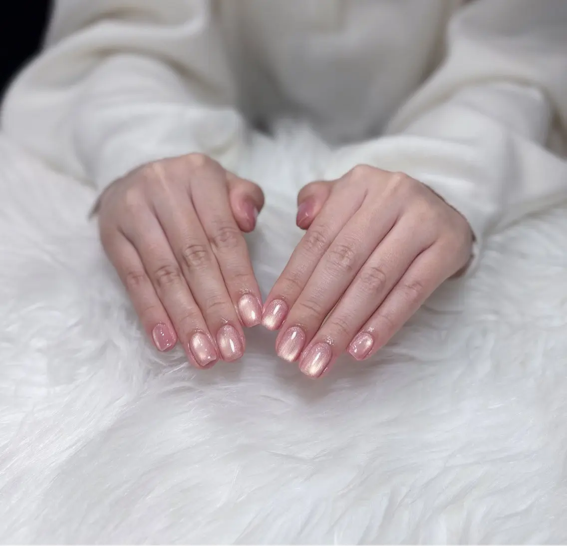 ネイル アートネイル オーロラネイル ジェルネイル 韓国ネイル ロングネイル ハンドネイル Nichi Nailsのネイルデザイン
