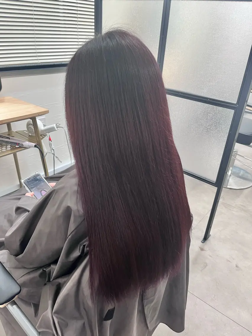 ✨️カット+カラー+3stepトリートメント✨️【※ブリーチなし白髪染め可💁🏻♀️🖤】の写真