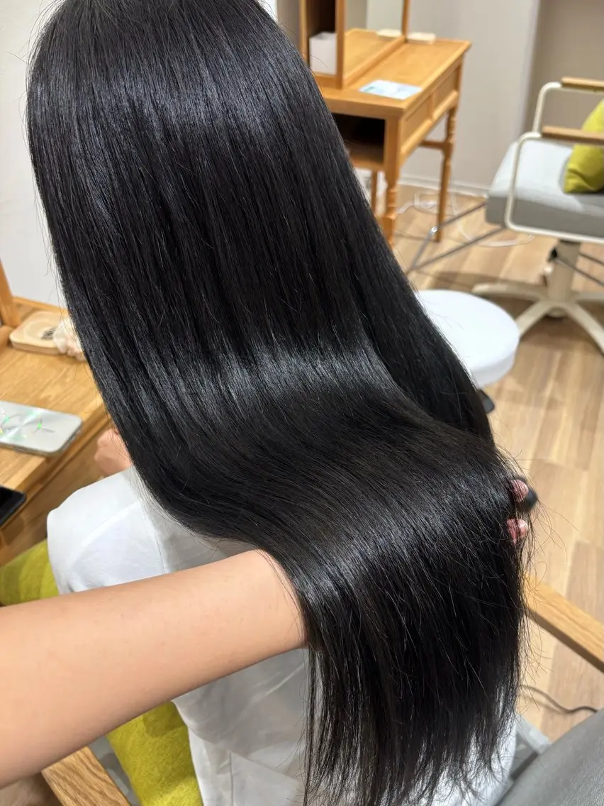 ロング カラー 髪質改善 カット ヘアカラー トリートメント RINNO🌷透明感 カラー/髪質改善のヘアスタイル