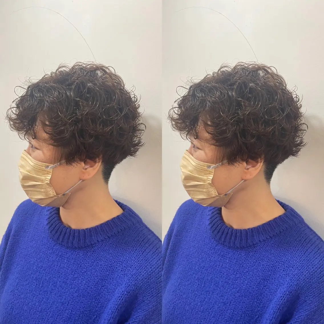 ショート パーマ mopa_kaede ナチュラル/レイヤーのヘアスタイル